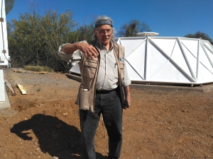 Biosphere 2 architect Phil Hawes visits the Test MoBiosphere 2 architect Phil Hawes visits the Test Module at SAM