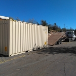 Shipping container arrives to SAM at Biosphere 2