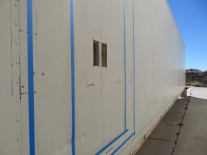 Side of crew quarters at SAM, Biosphere 2