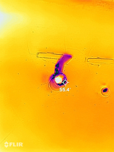 Thermal image of SAM, by FLIR