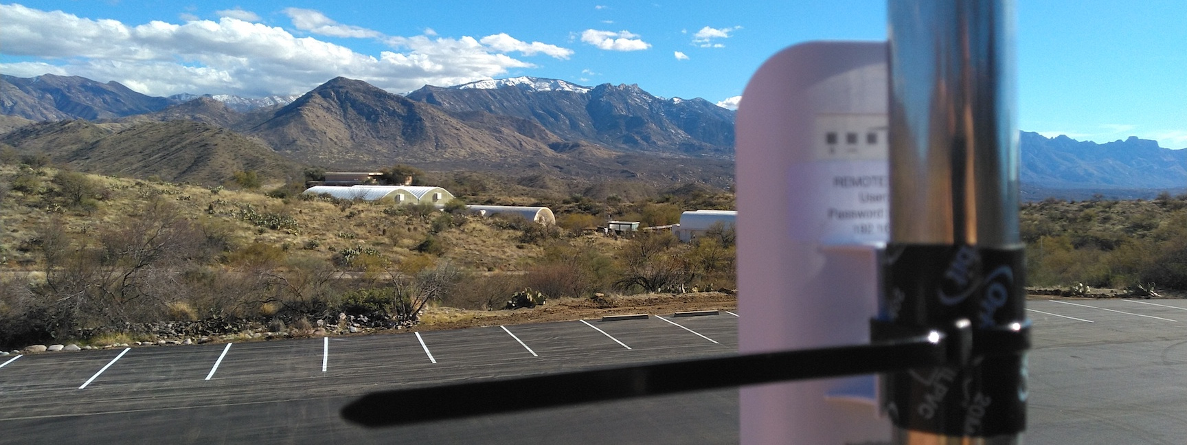 P2P WiFi from SAM Ops to the SAM Mars yard at Biosphere 2