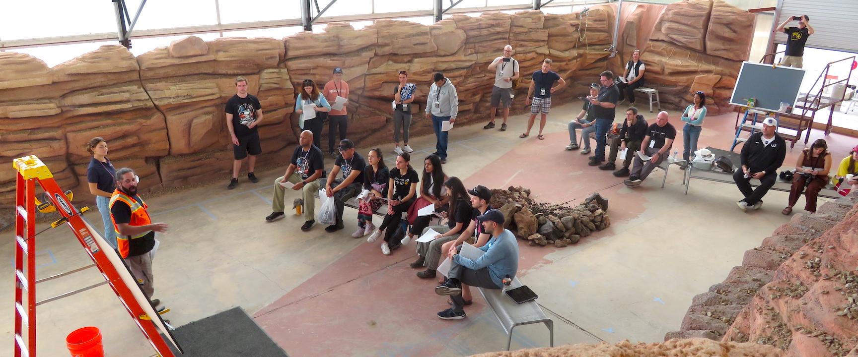 Analog Astronaut Conference 2025, Mars yard workshop with Dr. Christopher Hamilton, UA planetary geologist