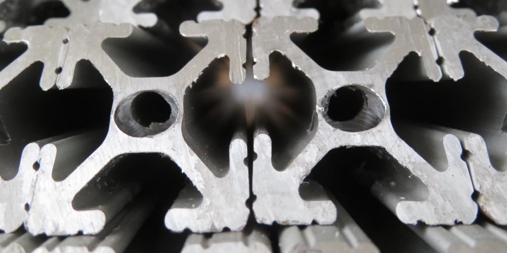 Components for the 4-bed CO2 scrubber assembly at SAM